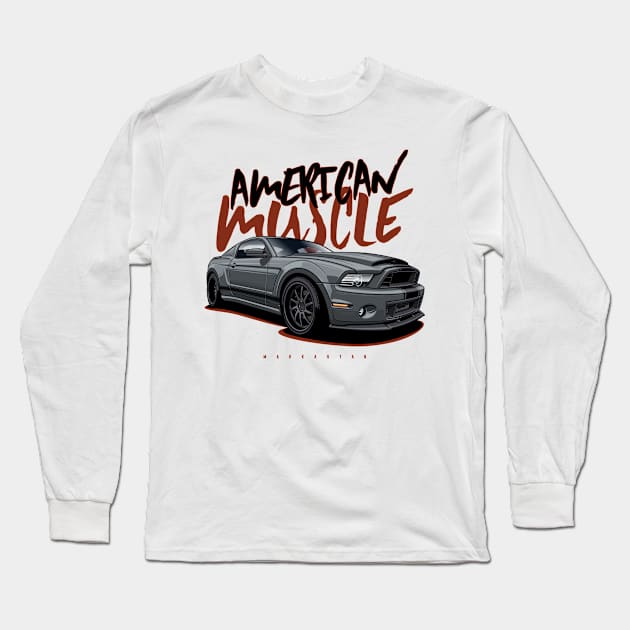 American Muscle Long Sleeve T-Shirt by Markaryan